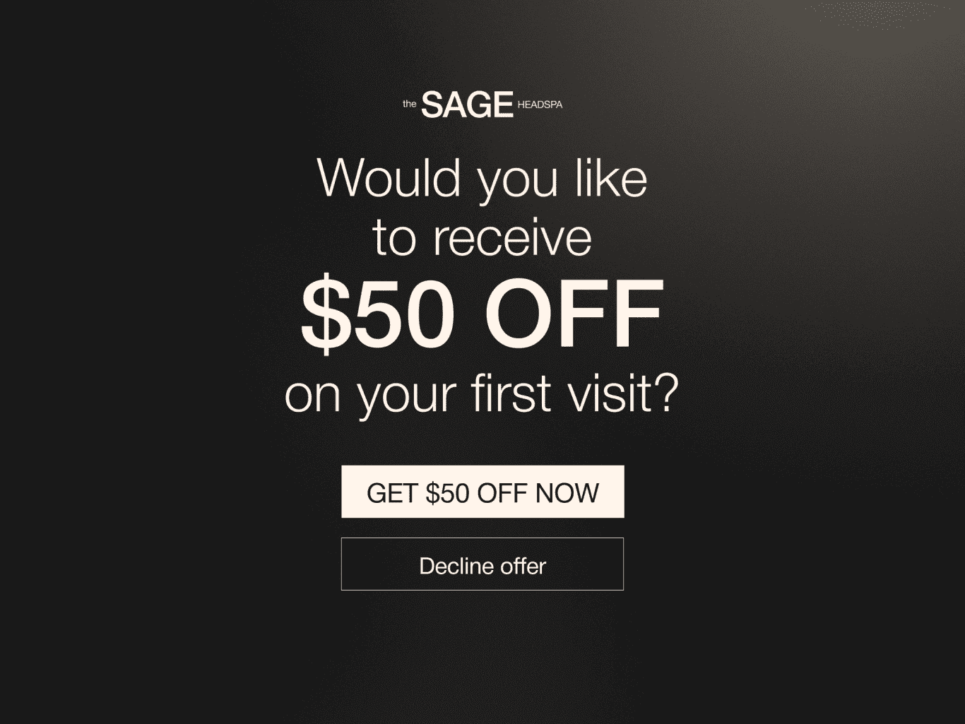 Sage HeadSpa Jacksonville, FL Featured Special